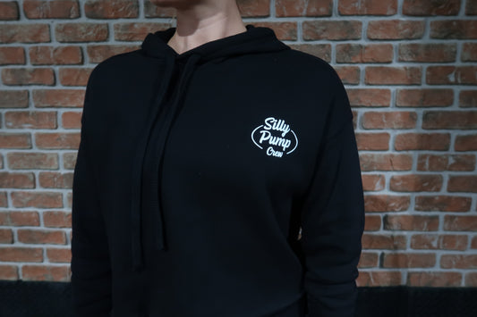 Silly Pump Crew Crop Top Winky Face Hoodie