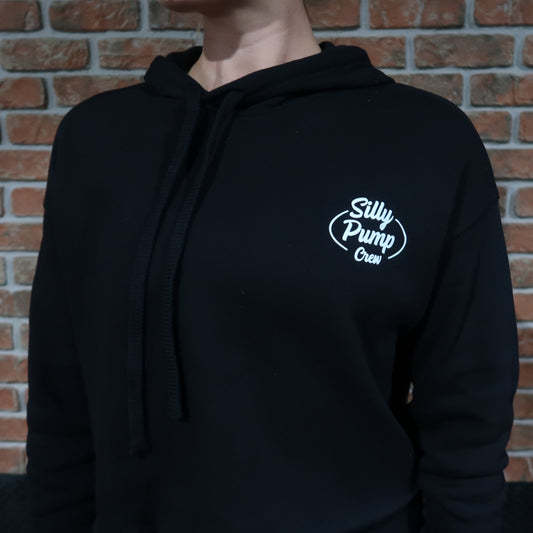 Silly Pump Crop Winky Face Hoodie