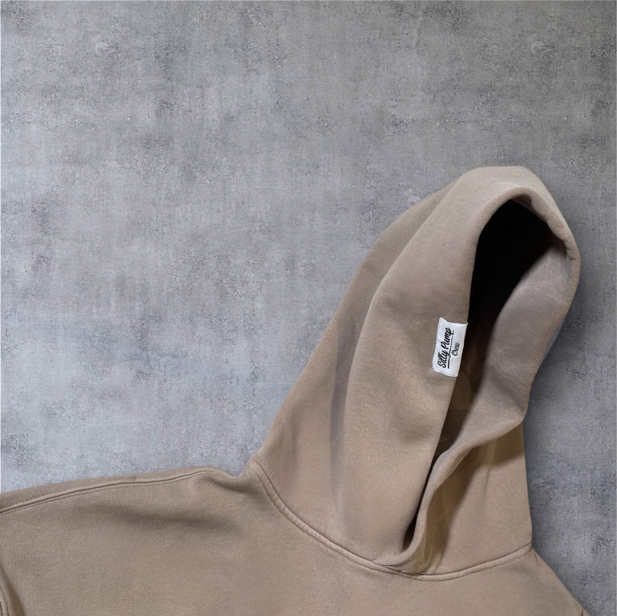 Relaxed Khaki Fade Hoodie – Silly Pump Crew